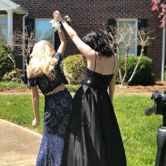 Strapless Black prom dress - Picture 3 of 3